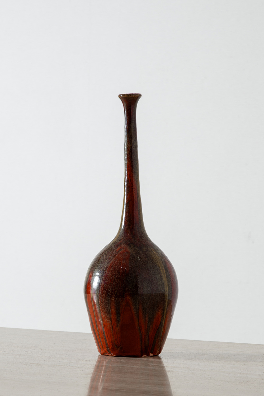 Flower Vase by Ivo Sassi in Red