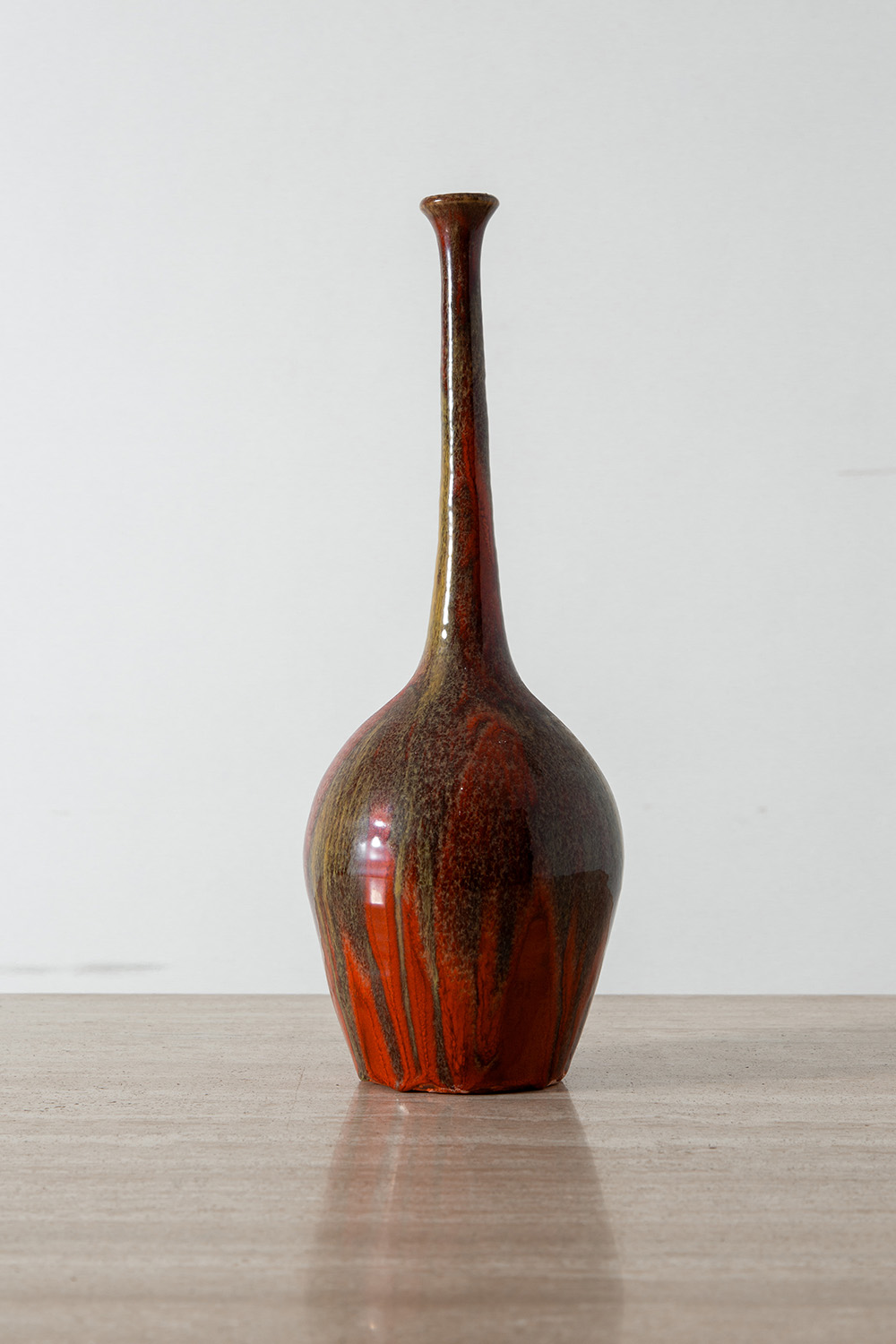 Flower Vase by Ivo Sassi in Red