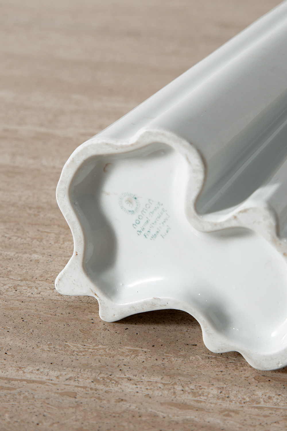 Flower Vase for Nooman in Ceramic and White