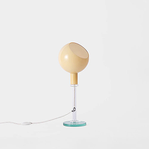 PAROLA Desk Lamp White by Gae Aulenti & Piero Castiglion for FontanaArte Amber 