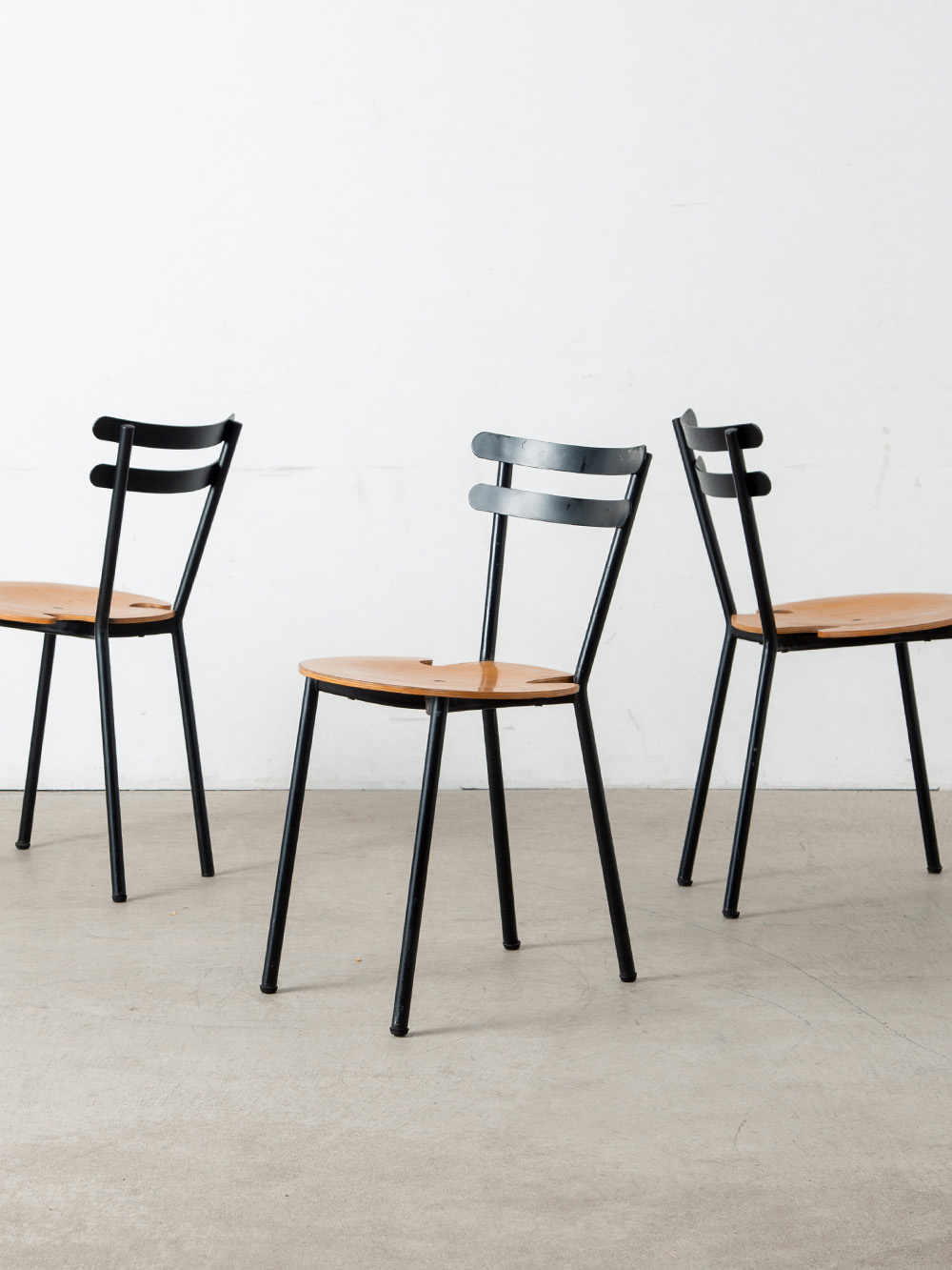 Dining Chair in Wood and Steel