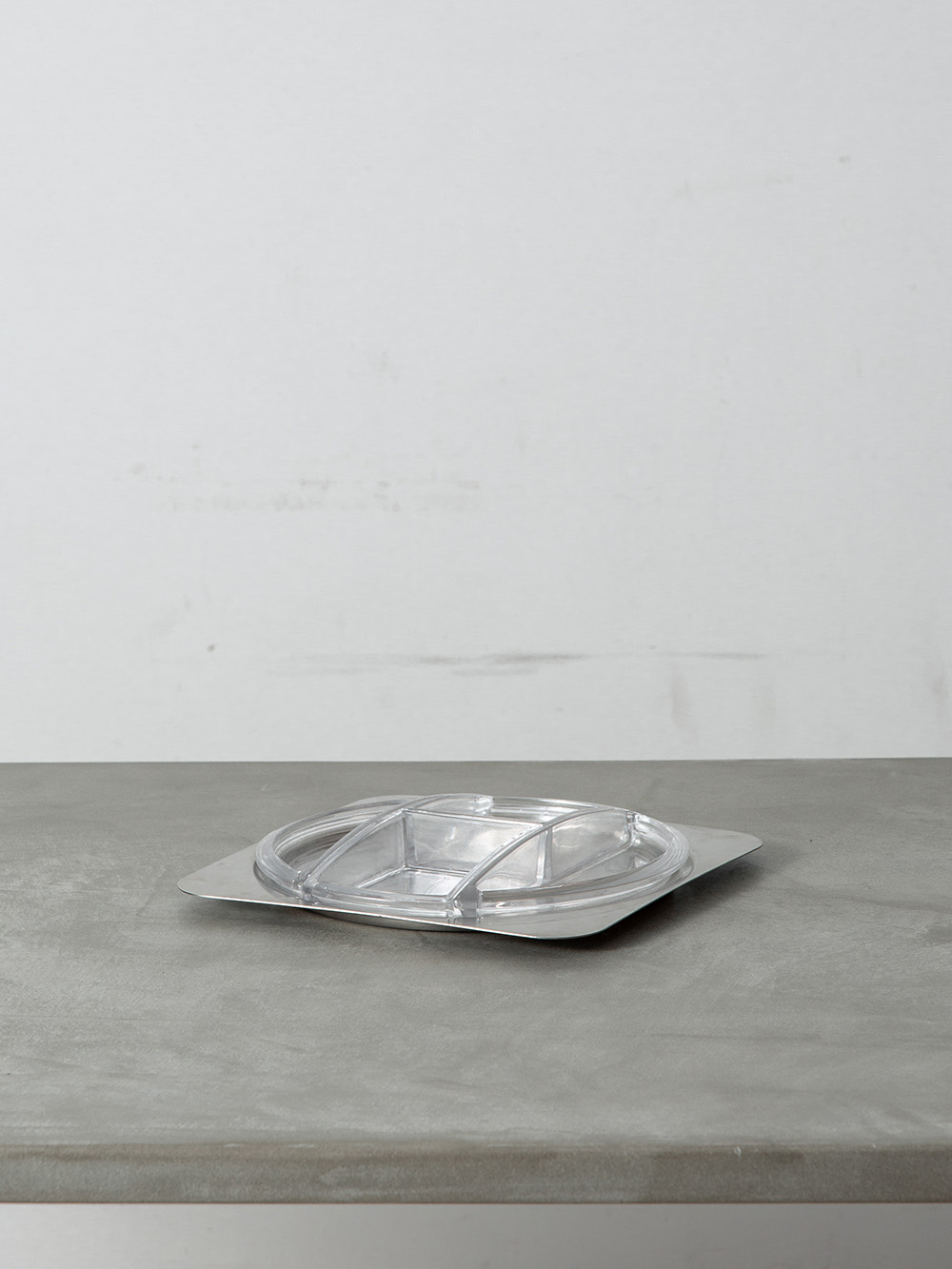 Relish Tray for ICM in Stainless and Glass