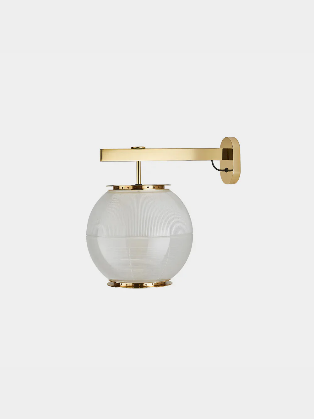 Doppio Vetro Applique Wall Lamp by Ignazio Gardella for TATO in Brass and Glass&nbsp;Brass