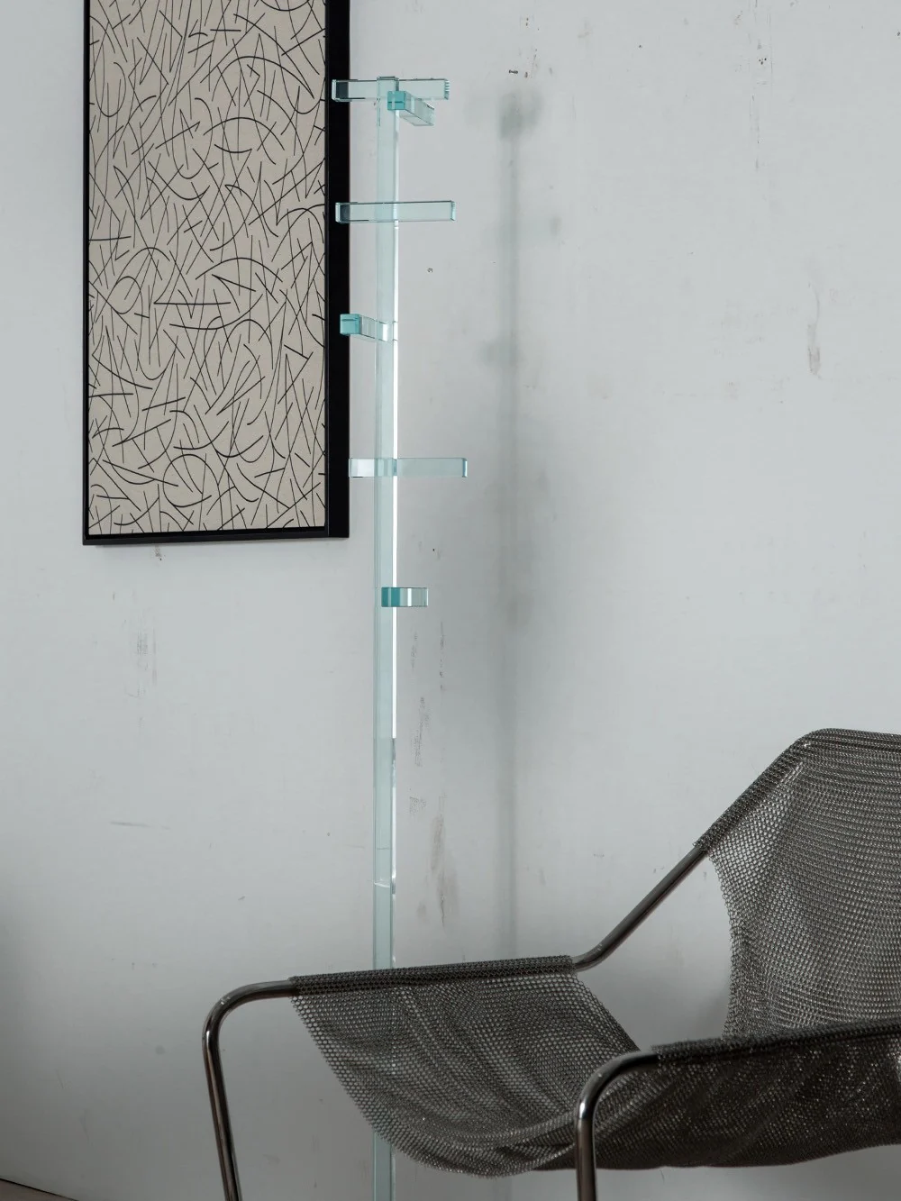 Telegrafo Coat Rack by Piero Lissoni for GLAS ITALIA in Glass