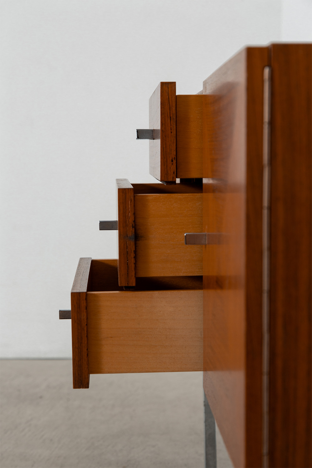 Sideboard in Wood and Aluminum