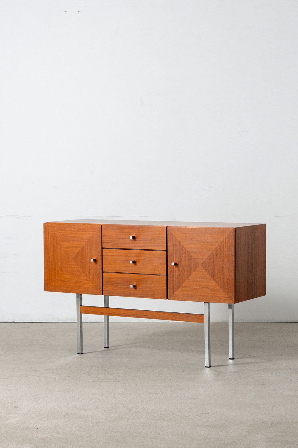 Sideboard in Wood and Aluminum