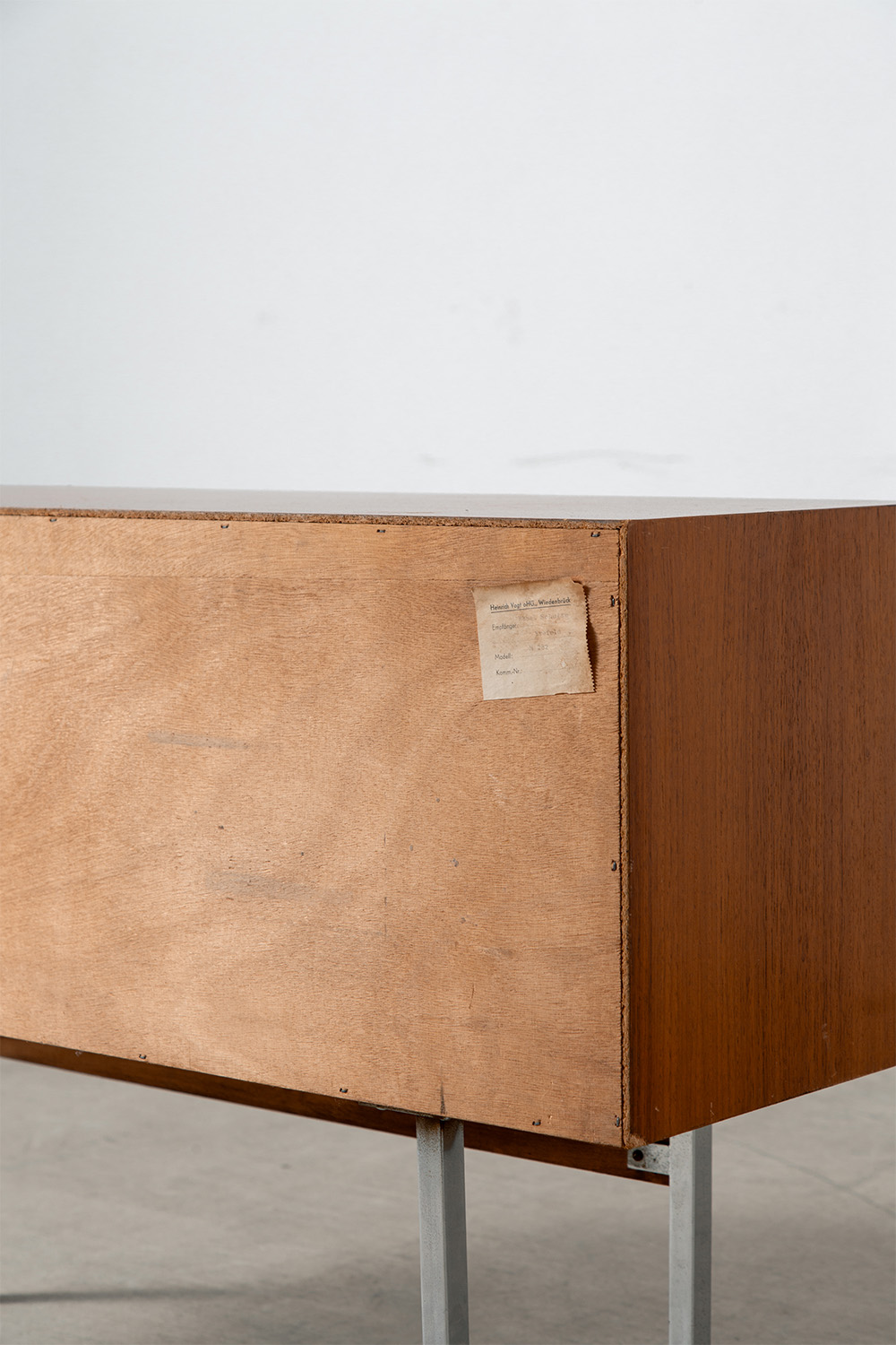 Sideboard in Wood and Aluminum