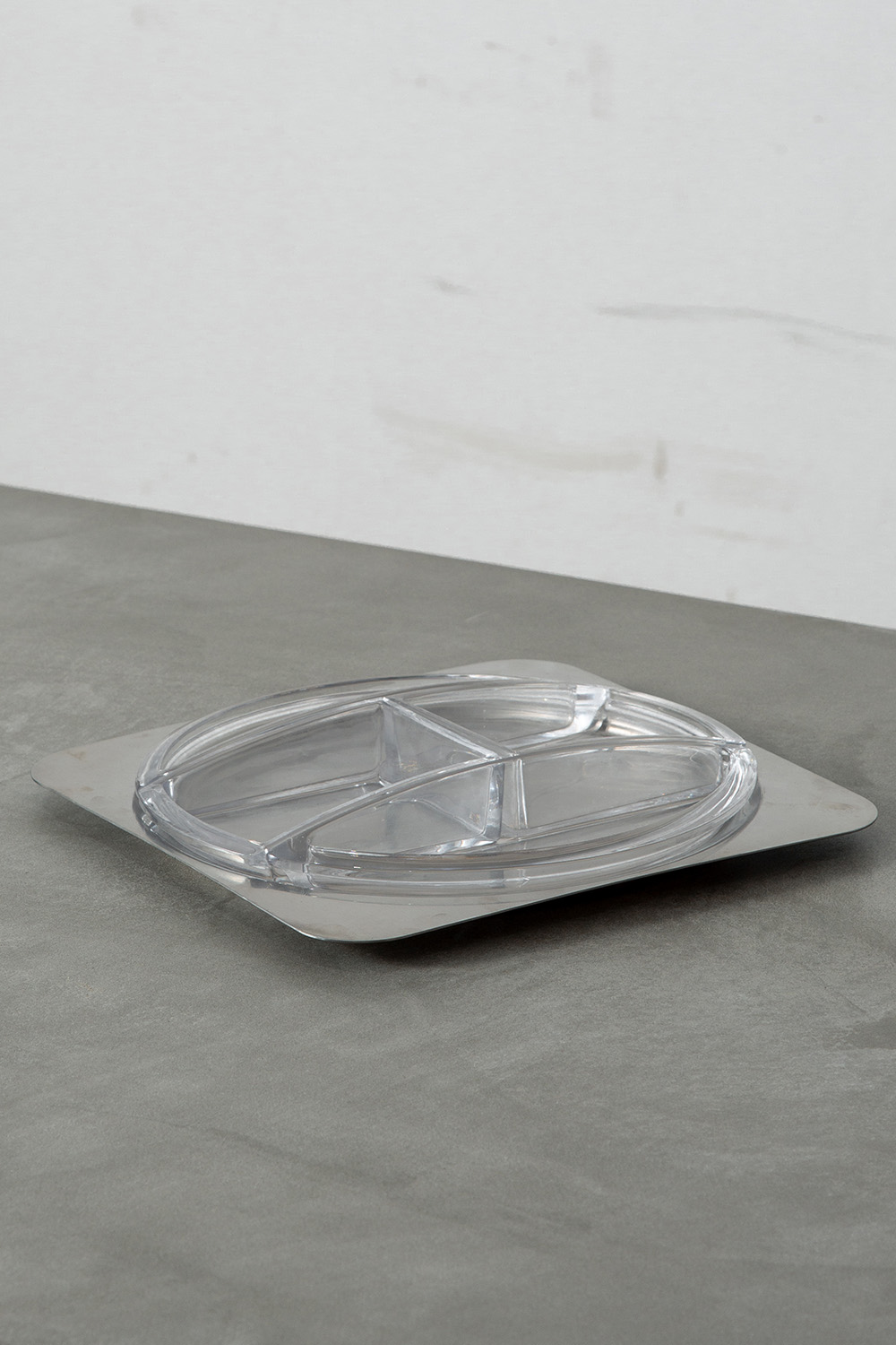 Relish Tray for ICM in Stainless and Glass