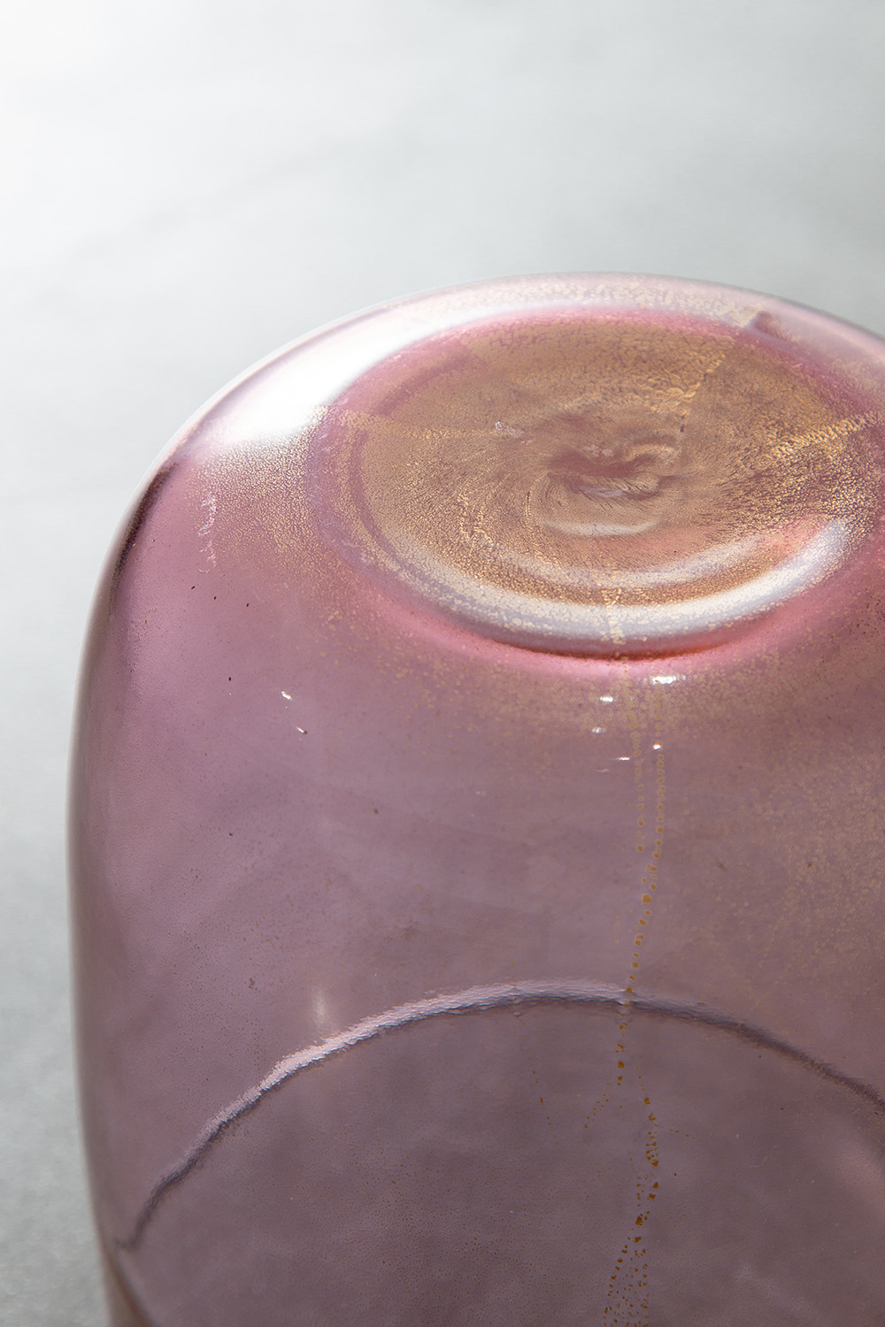 Vintage Bowl in Glass and Purple