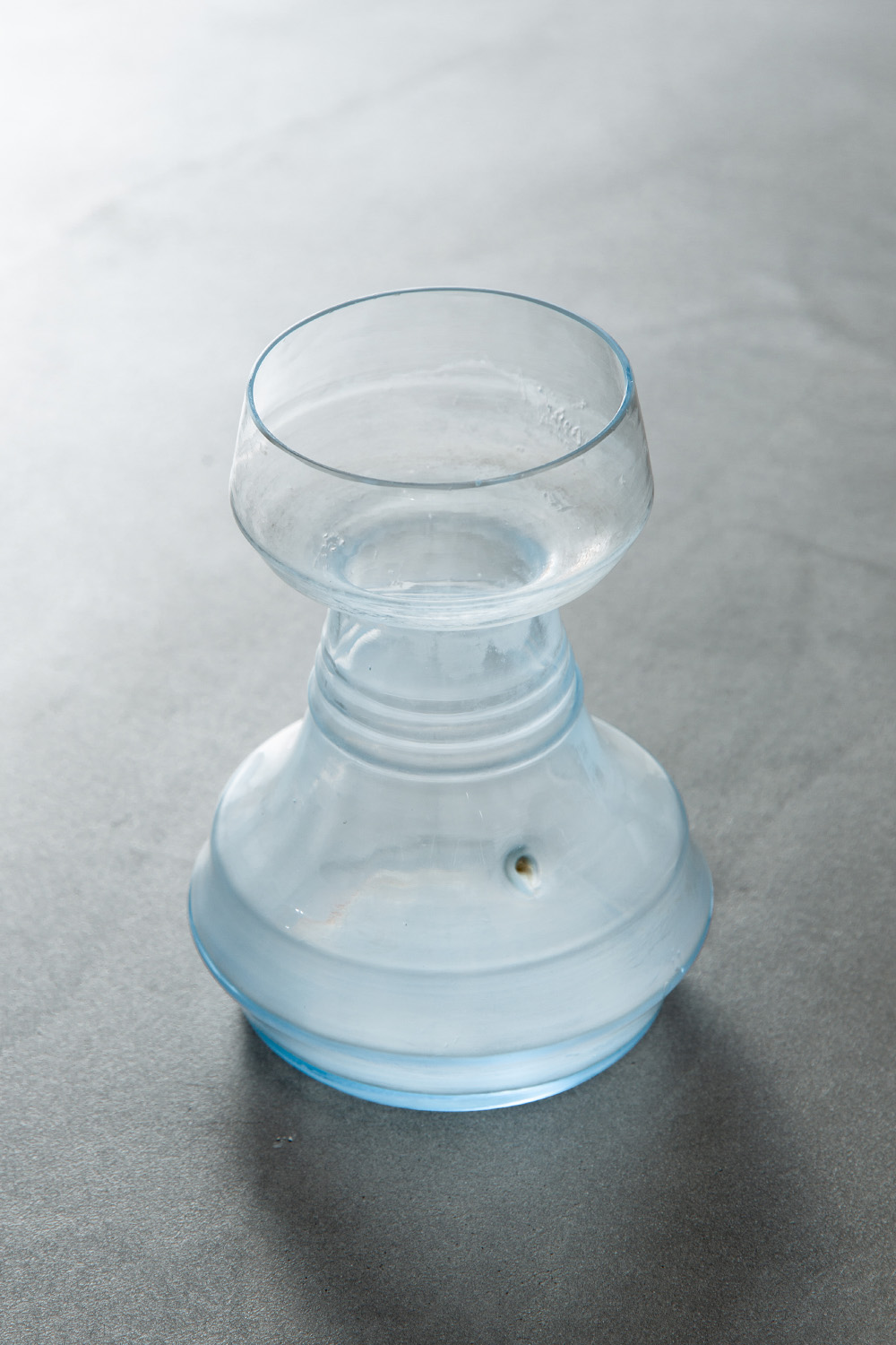 Flower Vase in Glass and Powder Blue