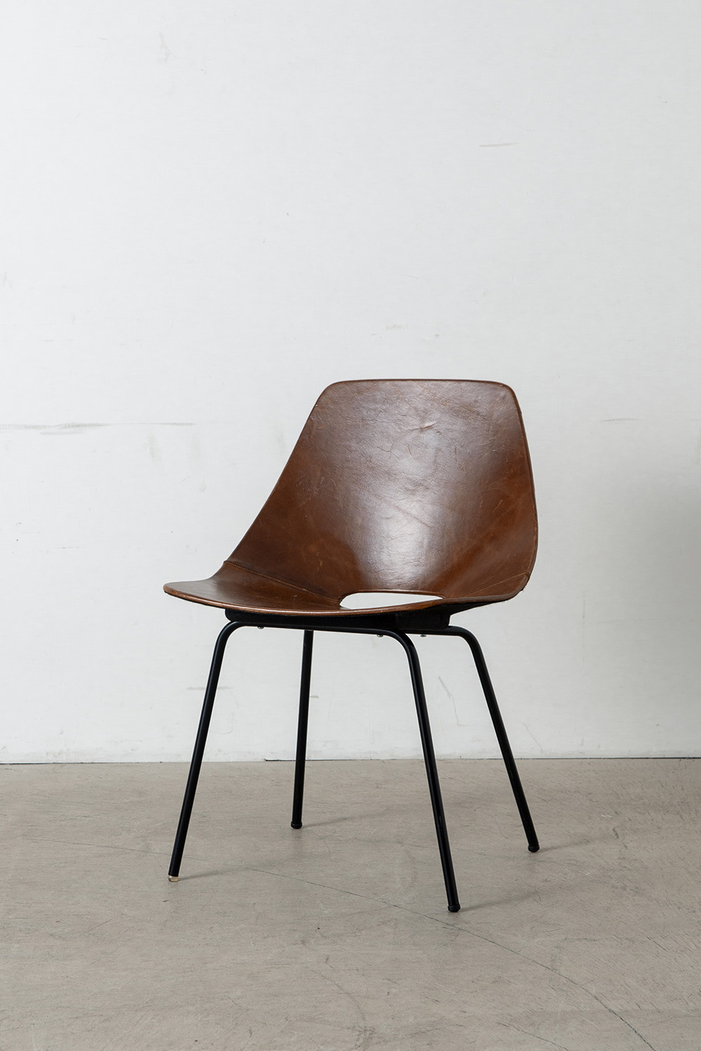 ‘Amsterdam’ Chair by Pierre Guariche for Stainer in Brown