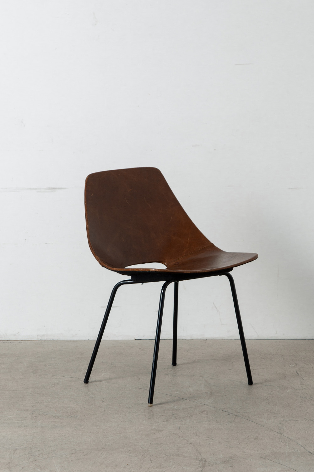 ‘Amsterdam’ Chair by Pierre Guariche for Stainer in Brown