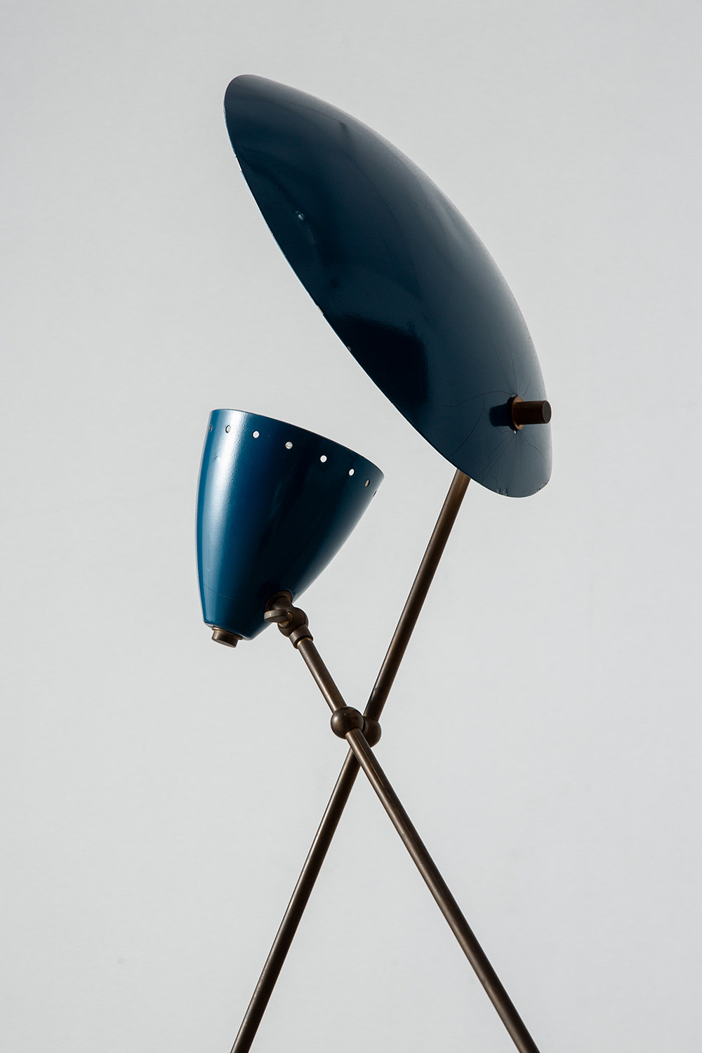Table Lamp in Brass and Steel