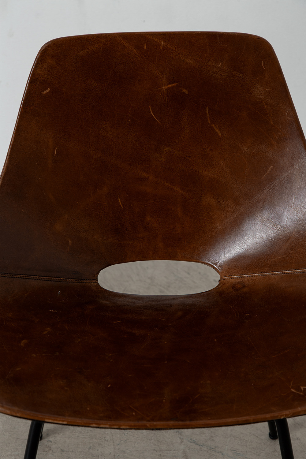 ‘Amsterdam’ Chair by Pierre Guariche for Stainer in Brown