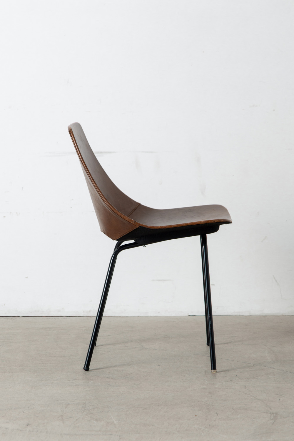 ‘Amsterdam’ Chair by Pierre Guariche for Stainer in Brown