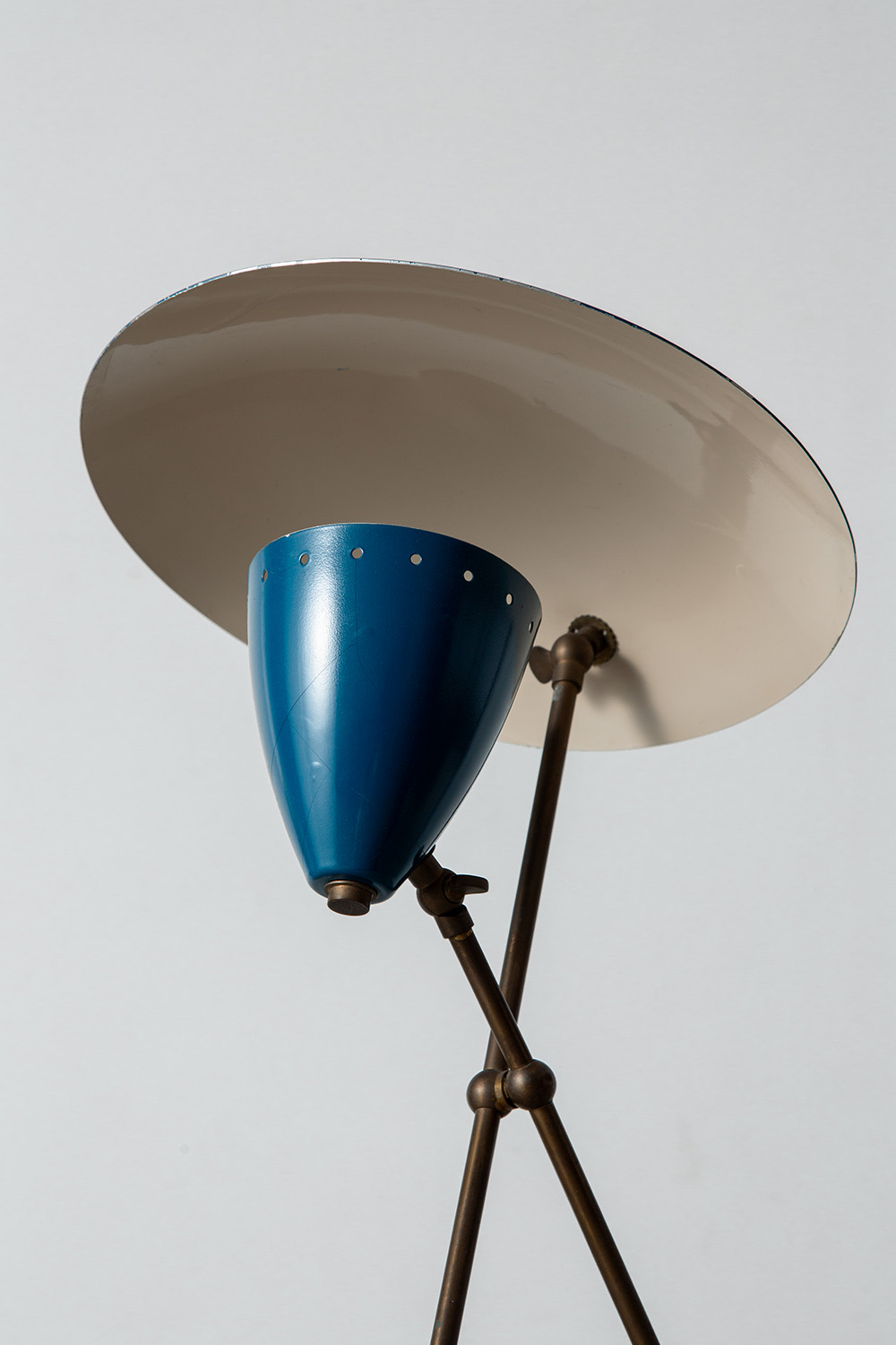 Table Lamp in Brass and Steel
