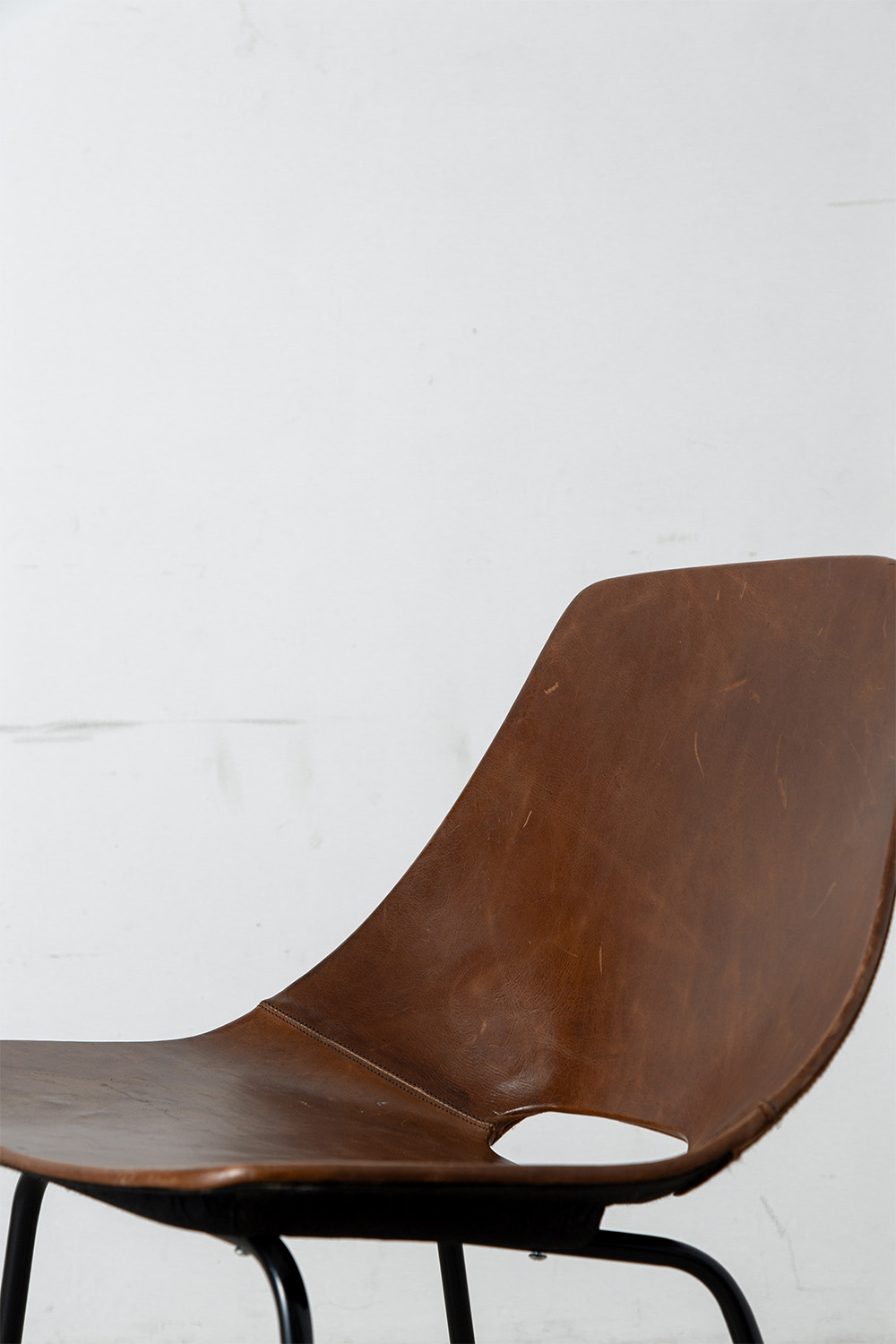 ‘Amsterdam’ Chair by Pierre Guariche for Stainer in Brown