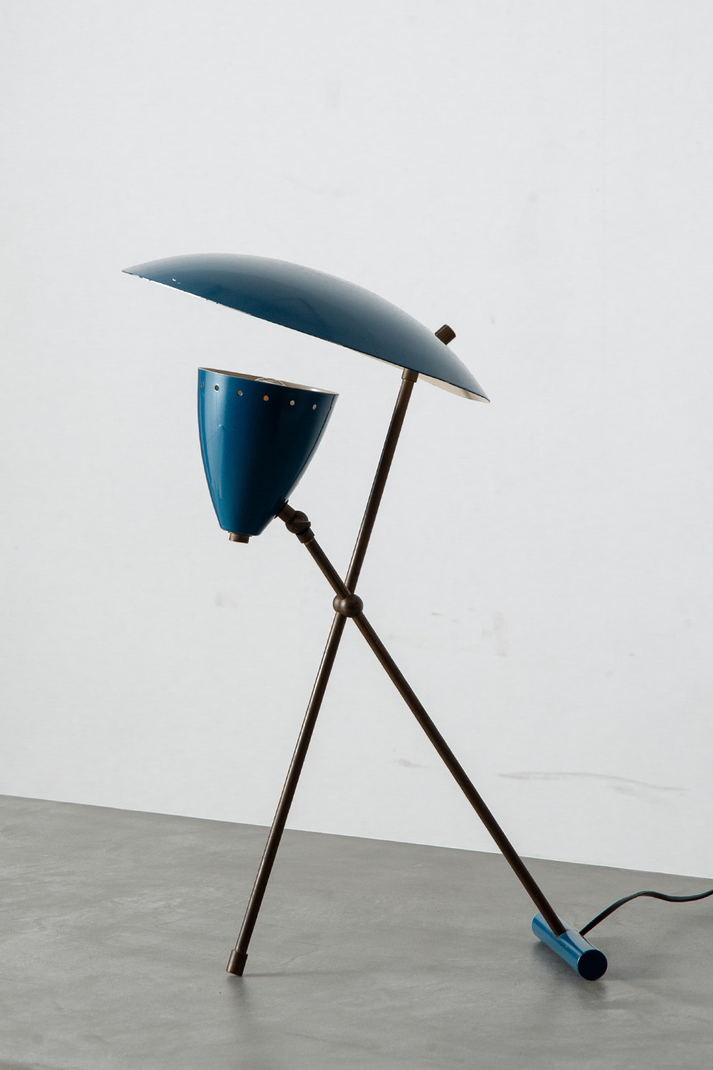 Table Lamp in Brass and Steel