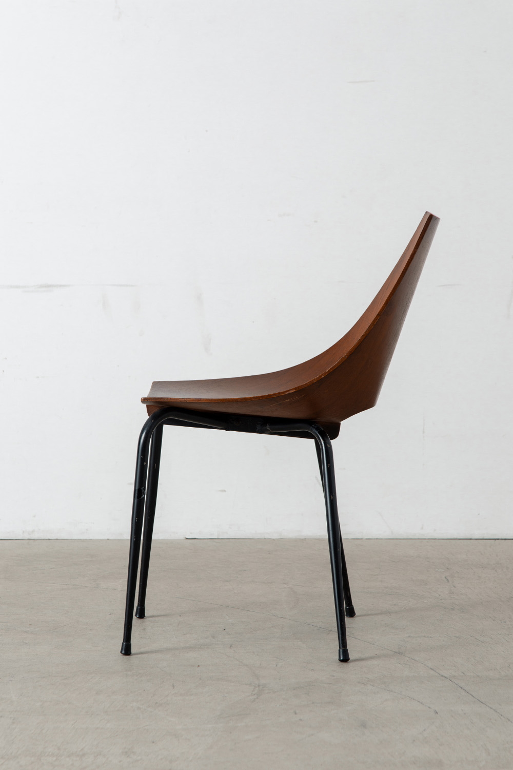 Dining Chair by Carlo Ratti for Compensati Curvi in Plywood and Steel