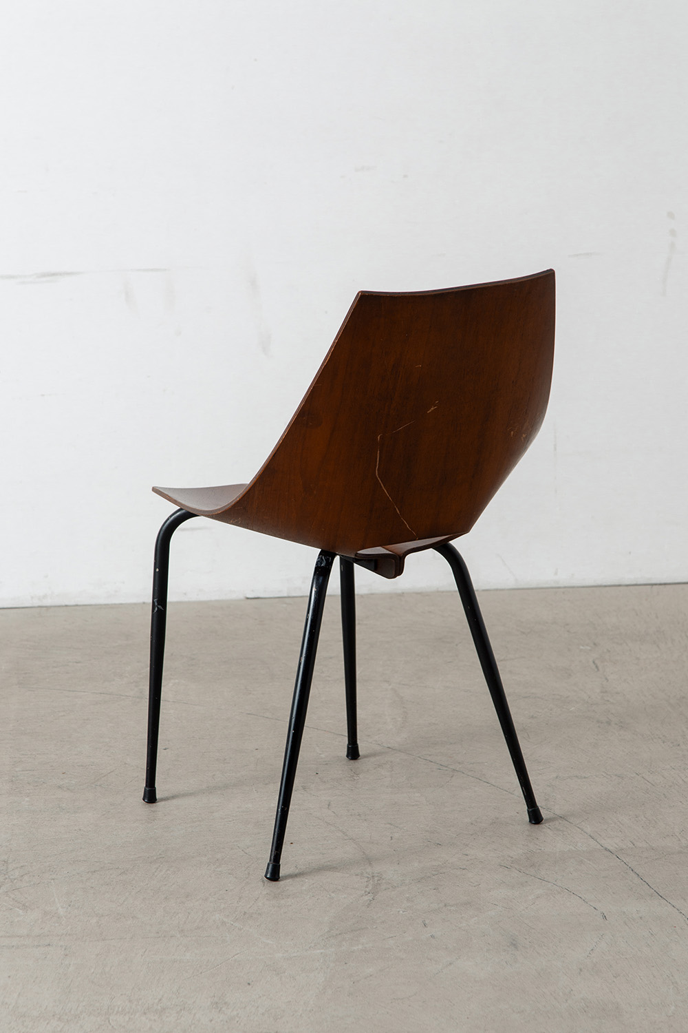 Dining Chair by Carlo Ratti for Compensati Curvi in Plywood and Steel