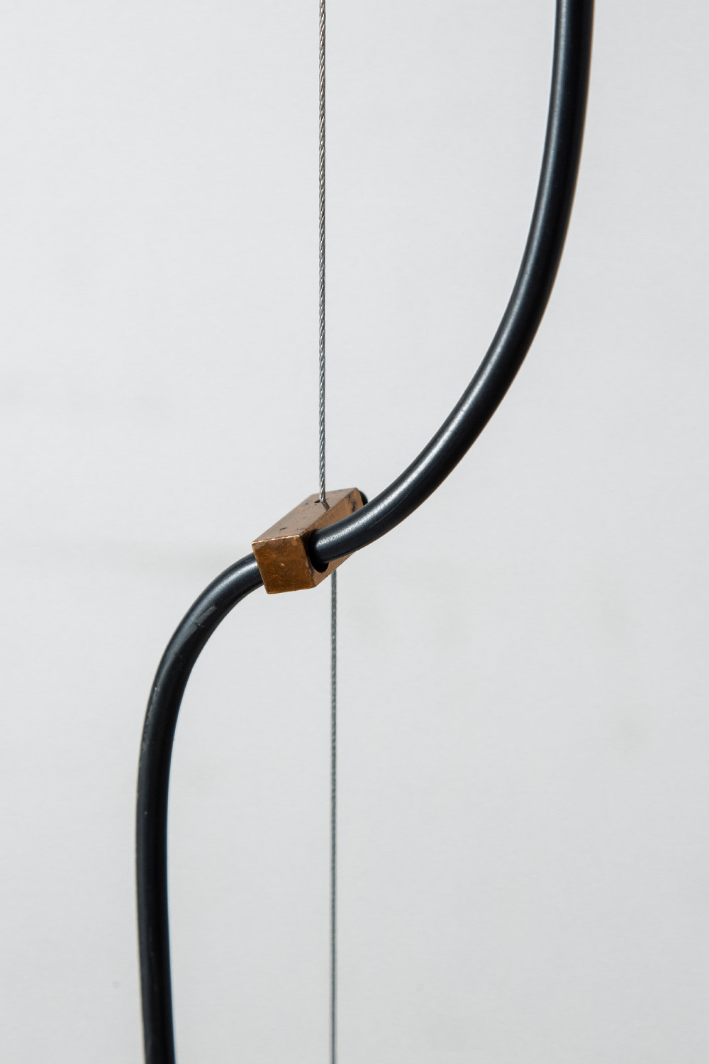 ‘1187’ Pendant Lamp by Gaetano Sciolari for Stilnovo in Glass , Steel and Brass