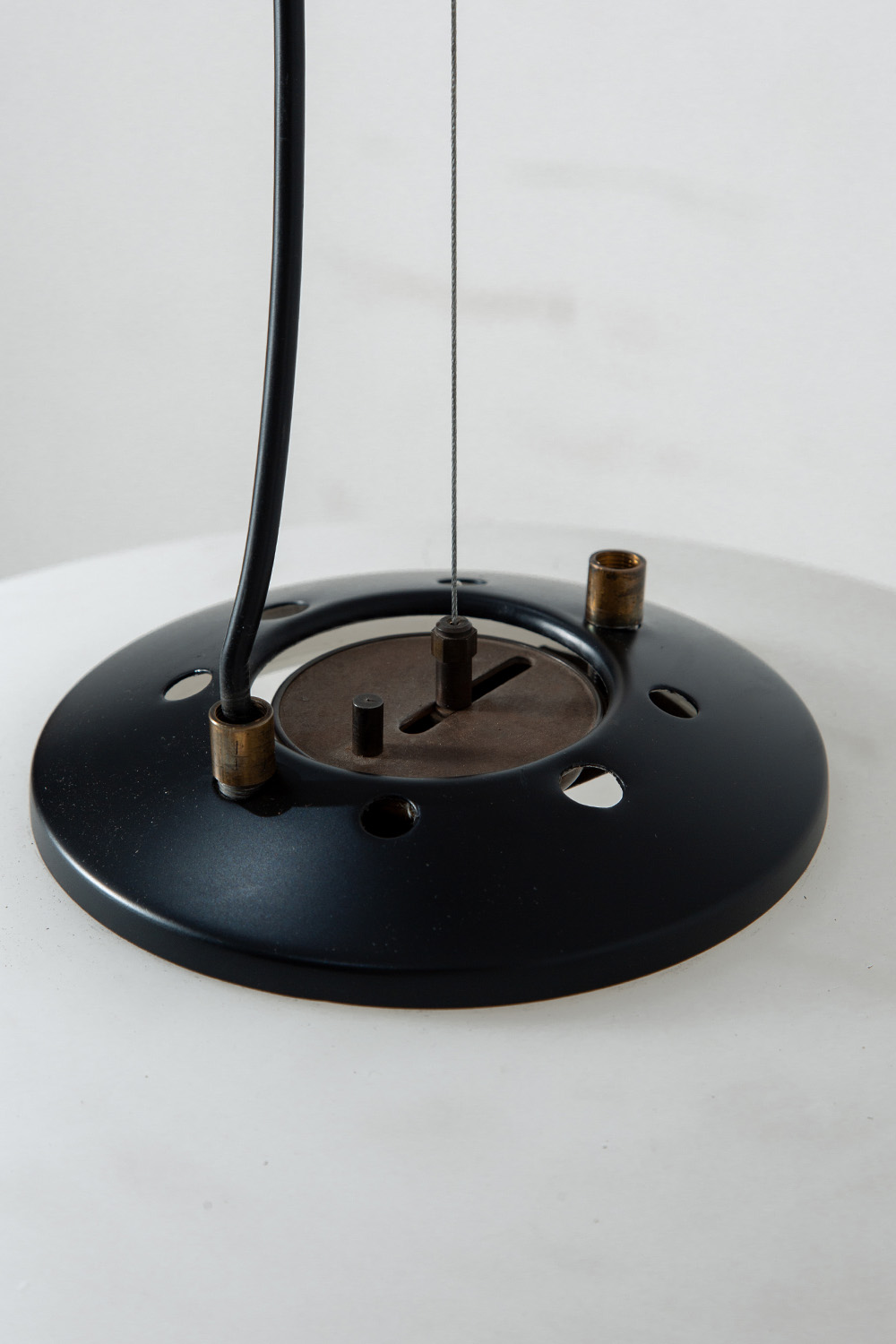 ‘1187’ Pendant Lamp by Gaetano Sciolari for Stilnovo in Glass , Steel and Brass