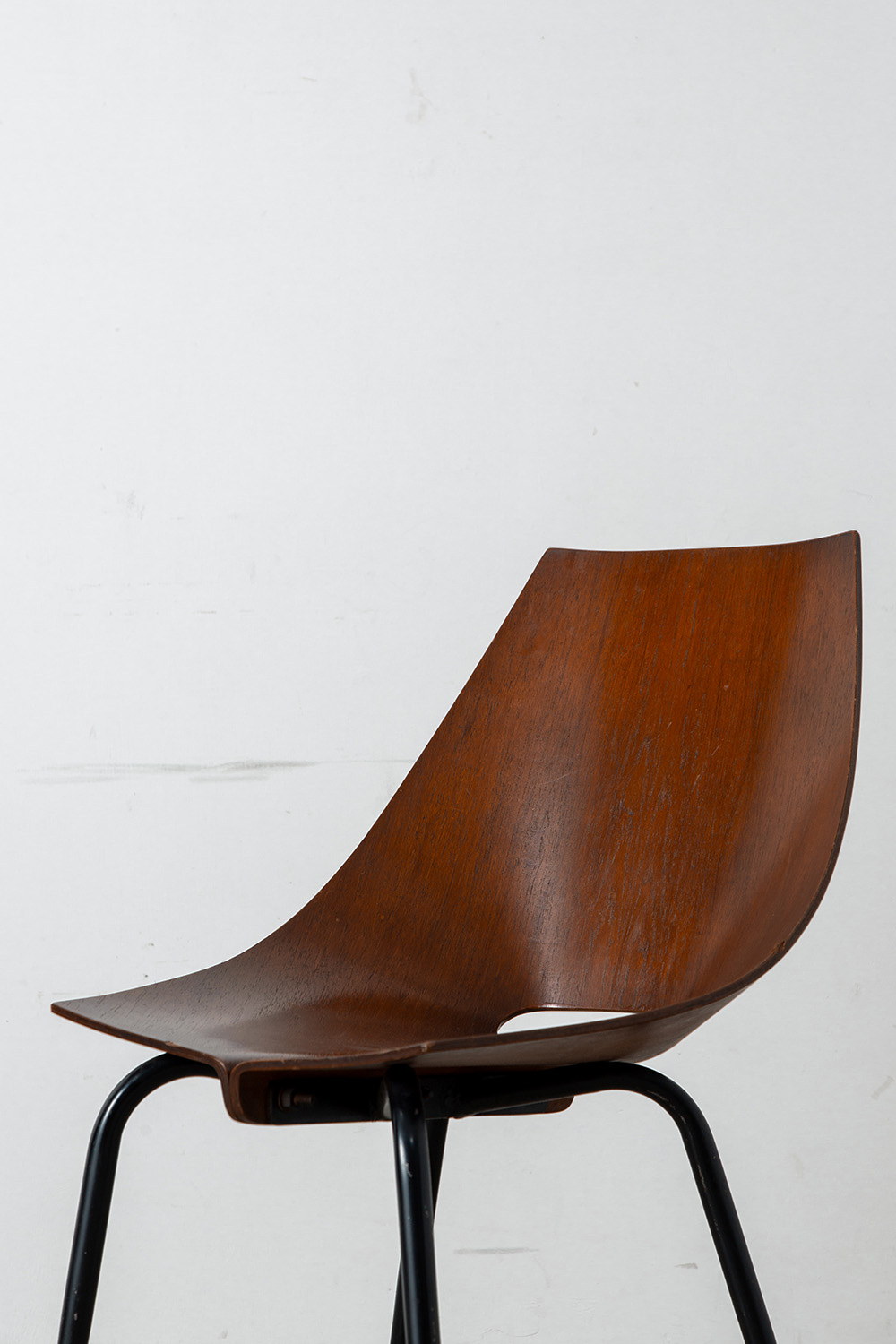 Dining Chair by Carlo Ratti for Compensati Curvi in Plywood and Steel