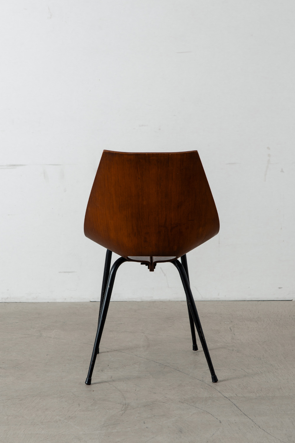 Dining Chair by Carlo Ratti for Compensati Curvi in Plywood and Steel