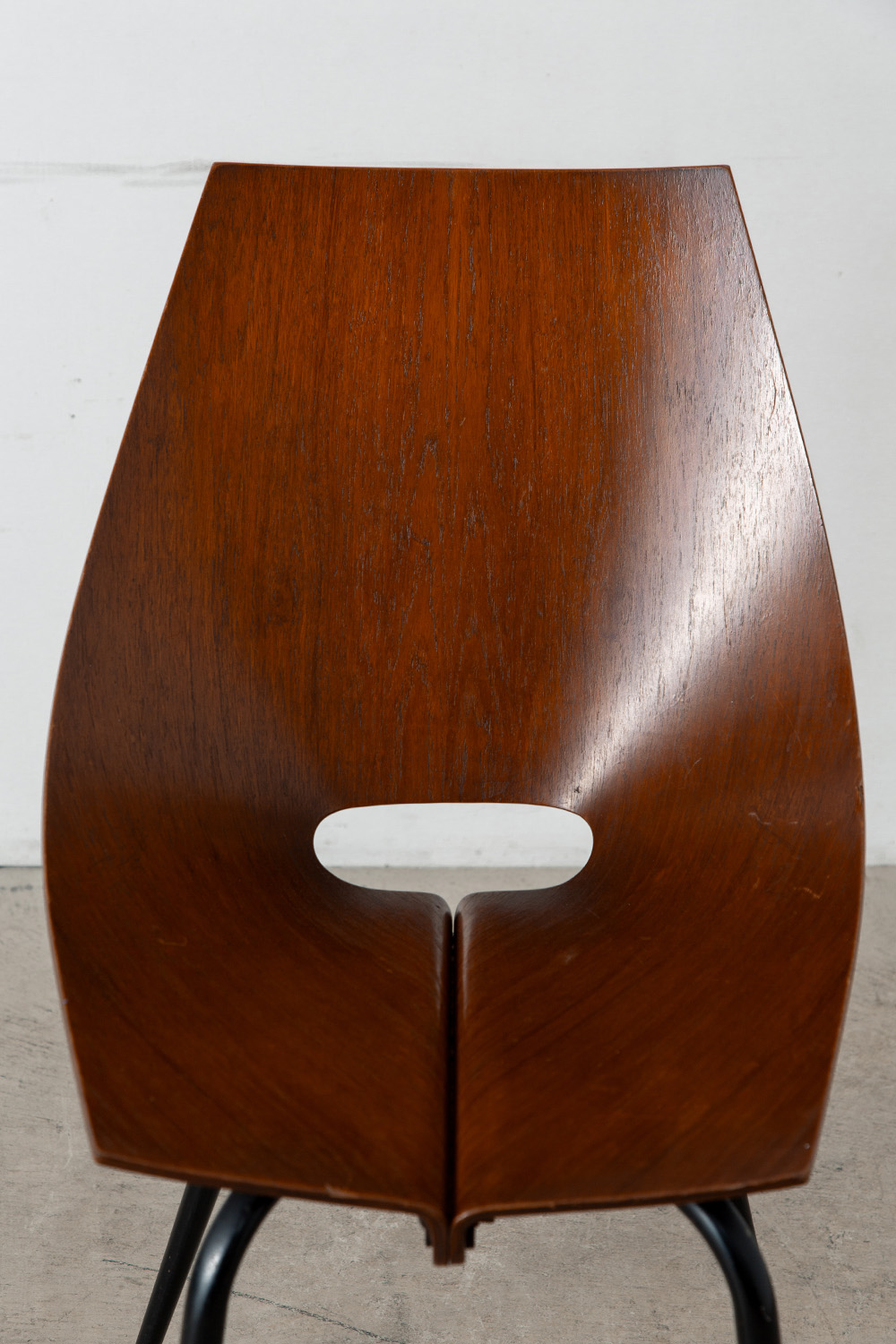 Dining Chair by Carlo Ratti for Compensati Curvi in Plywood and Steel