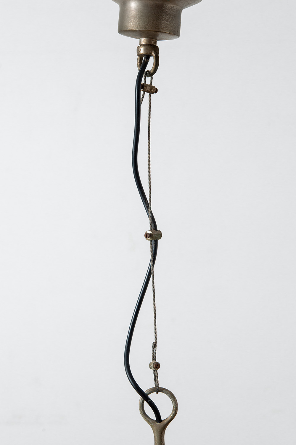 ‘Delta Grande’ Pendant Lamp by Sergio Mazza for Artemide in Glass and Brass