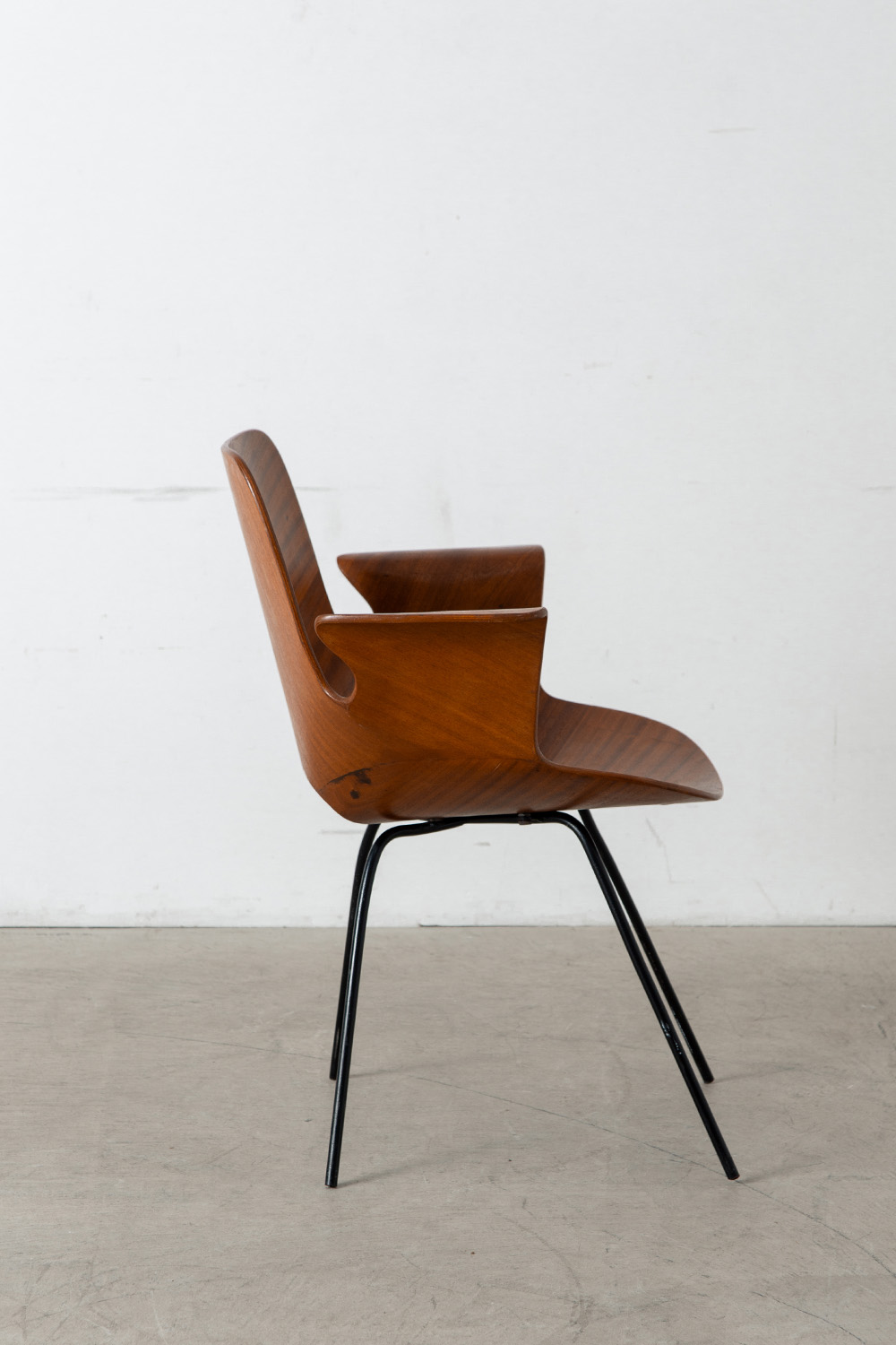 ‘Medea’ Armrest Chair by Vittorio Nobili for Tagliabue F.lli in Plywood and Steel
