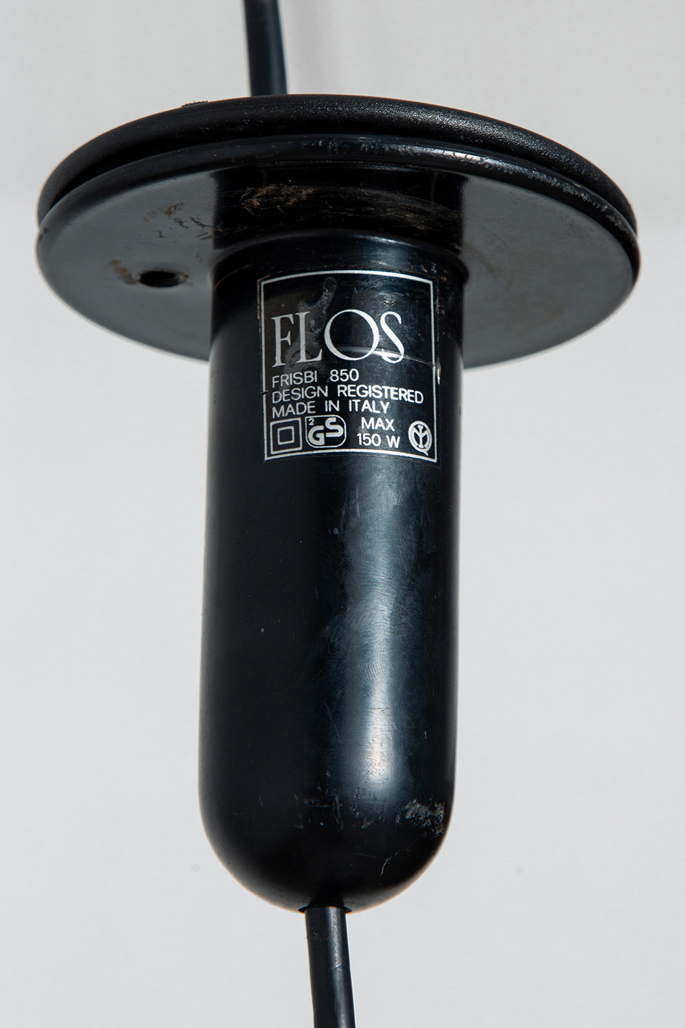 ‘Frisbi’ Pendant Lamp by Achille Castiglioni for Flos in Acryl and Chrome