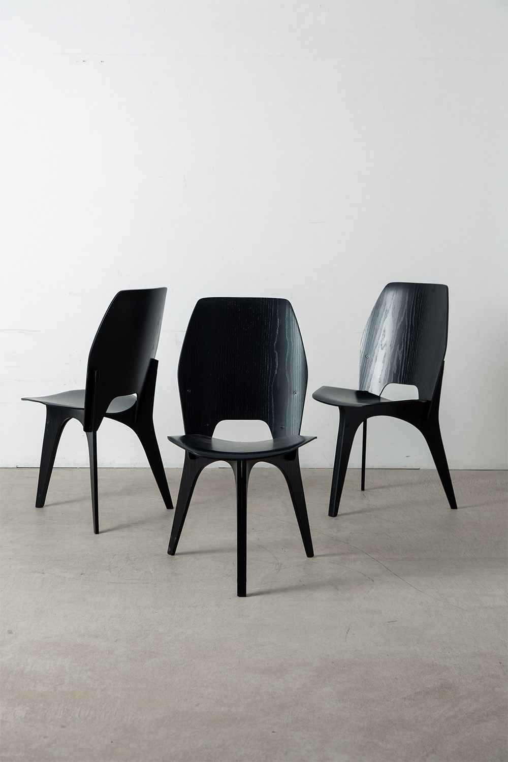 ‘S3’ Disassemblable Chair by Eugenio Gerli for Tecno in Plywood
