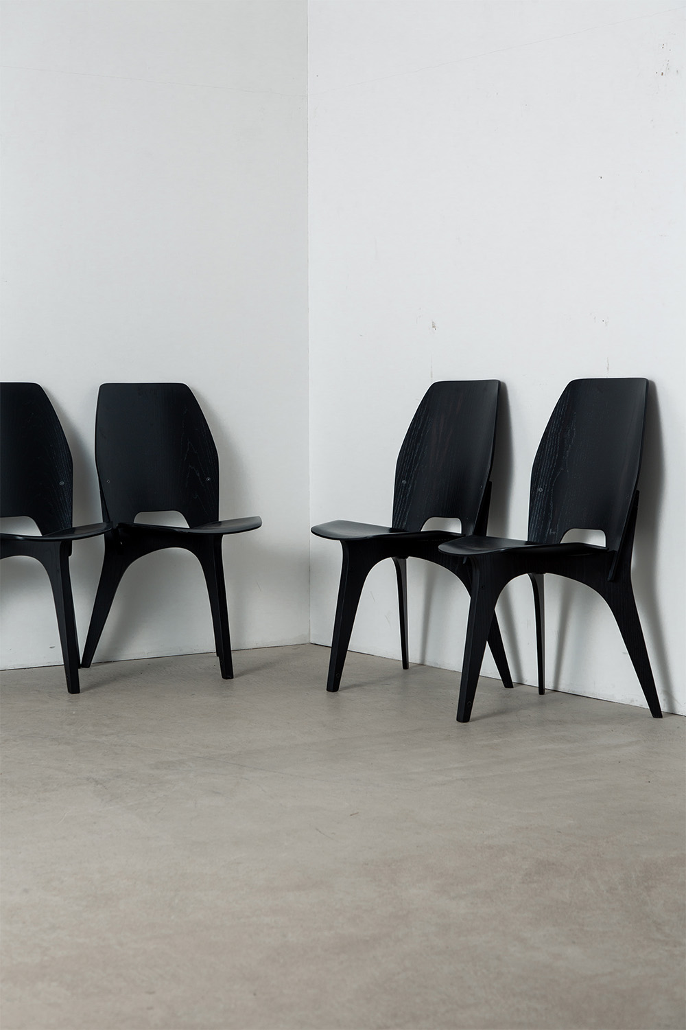‘S3’ Disassemblable Chair by Eugenio Gerli for Tecno in Plywood