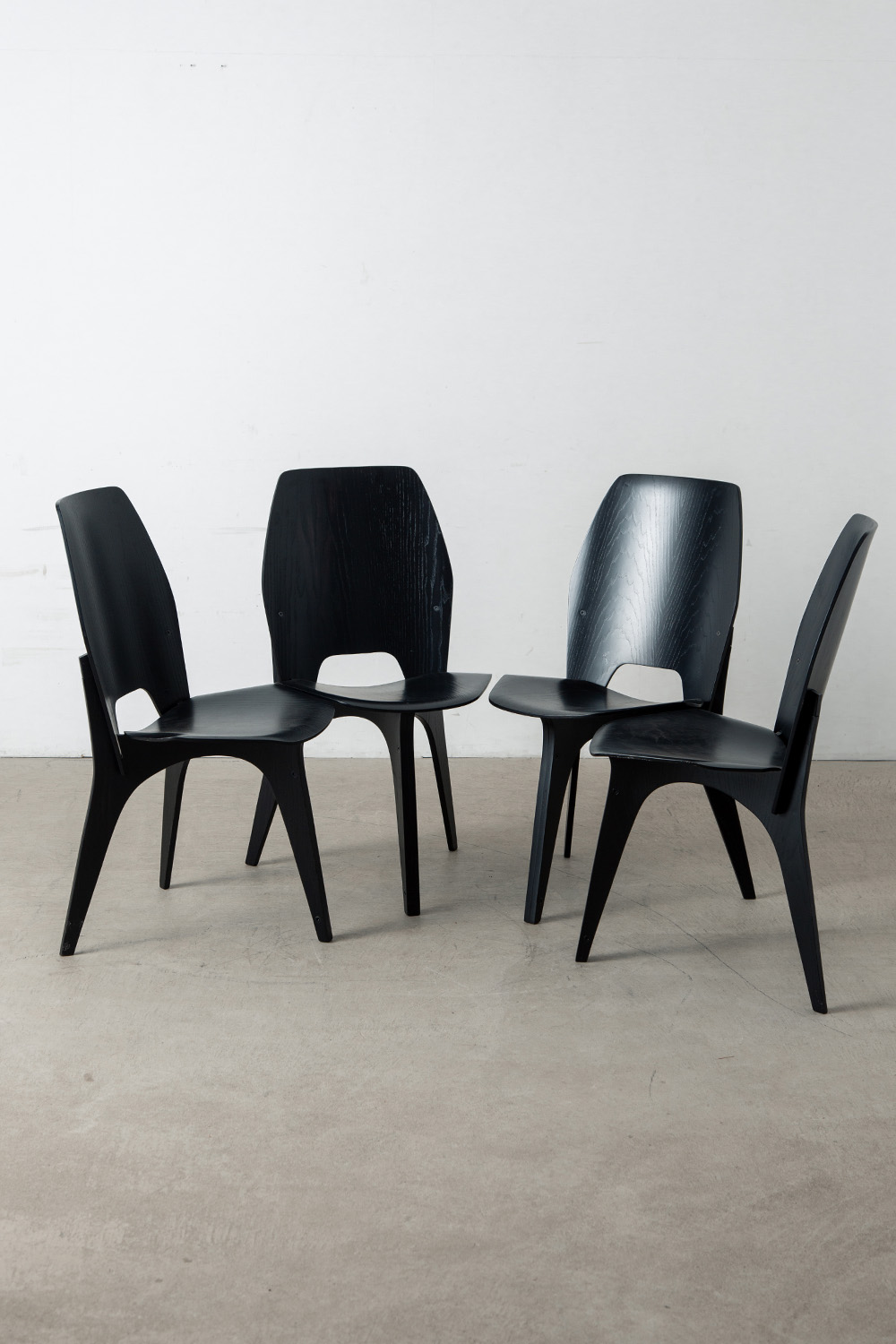 ‘S3’ Disassemblable Chair by Eugenio Gerli for Tecno in Plywood