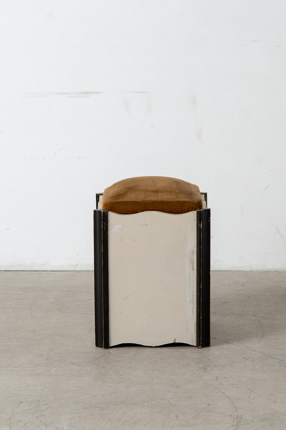Vintage Stool in Fabric and Wood
