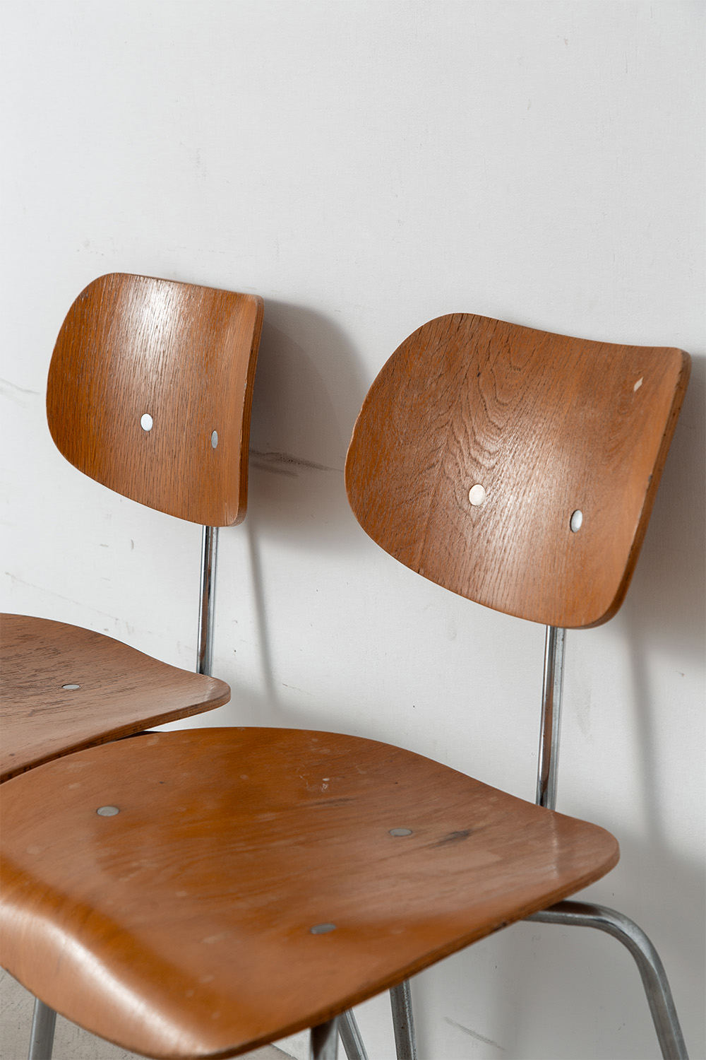 ‘SE 68’ Chair by Egon Eiermann for Wilde + Spieth in Wood and Steel