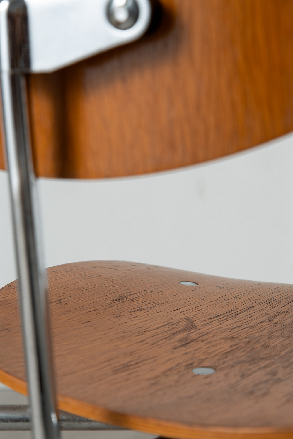 ‘SE 68’ Chair by Egon Eiermann for Wilde + Spieth in Wood and Steel