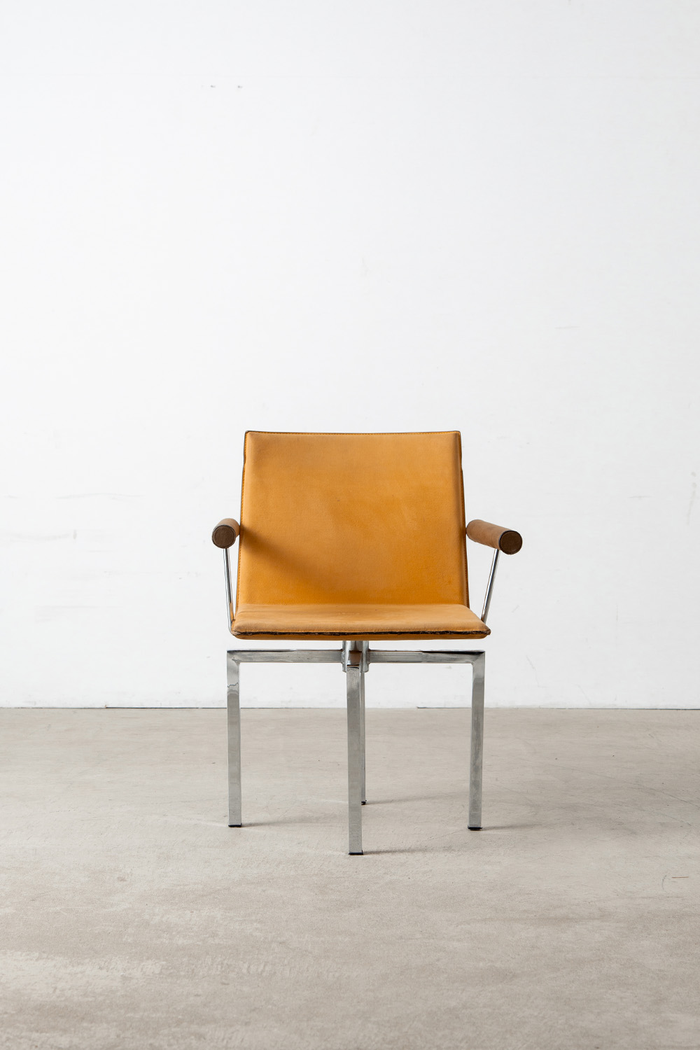 Dining Chair in Suede and Stainless