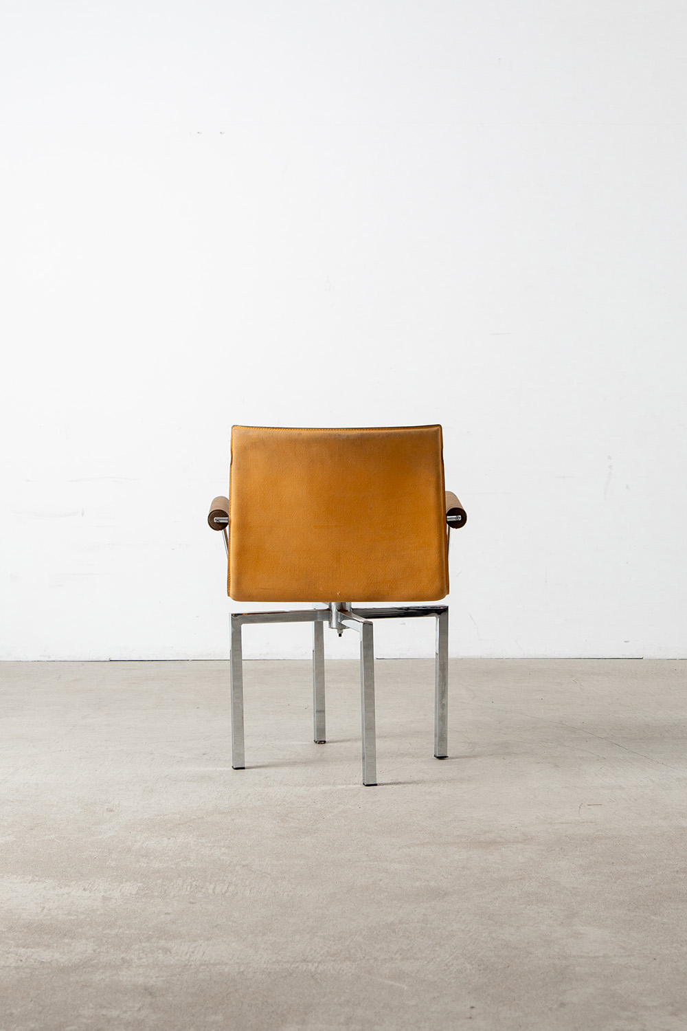 Dining Chair in Suede and Stainless