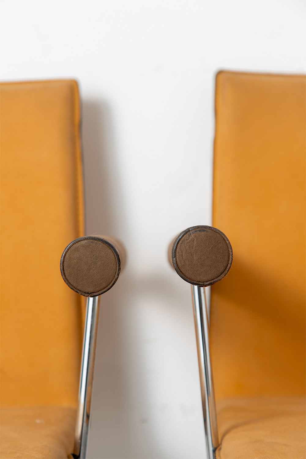 Dining Chair in Suede and Stainless