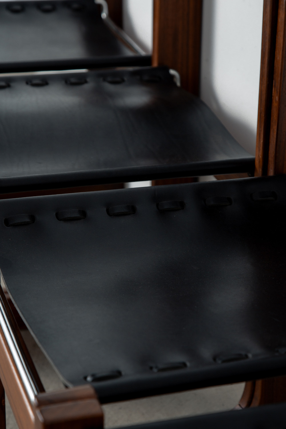 Dining Chair in Wood and Leather