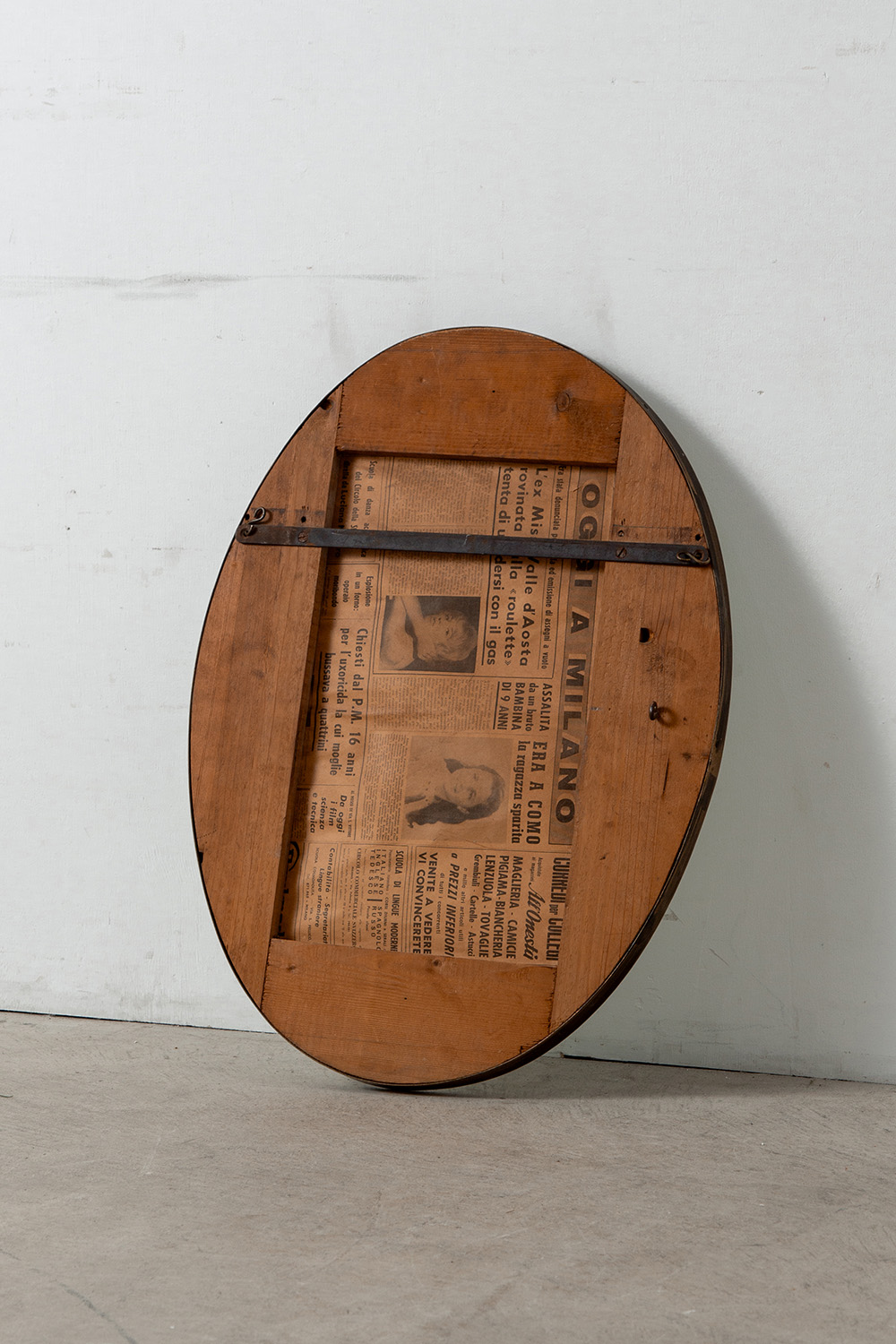 Vintage Mirror in Glass and Brass