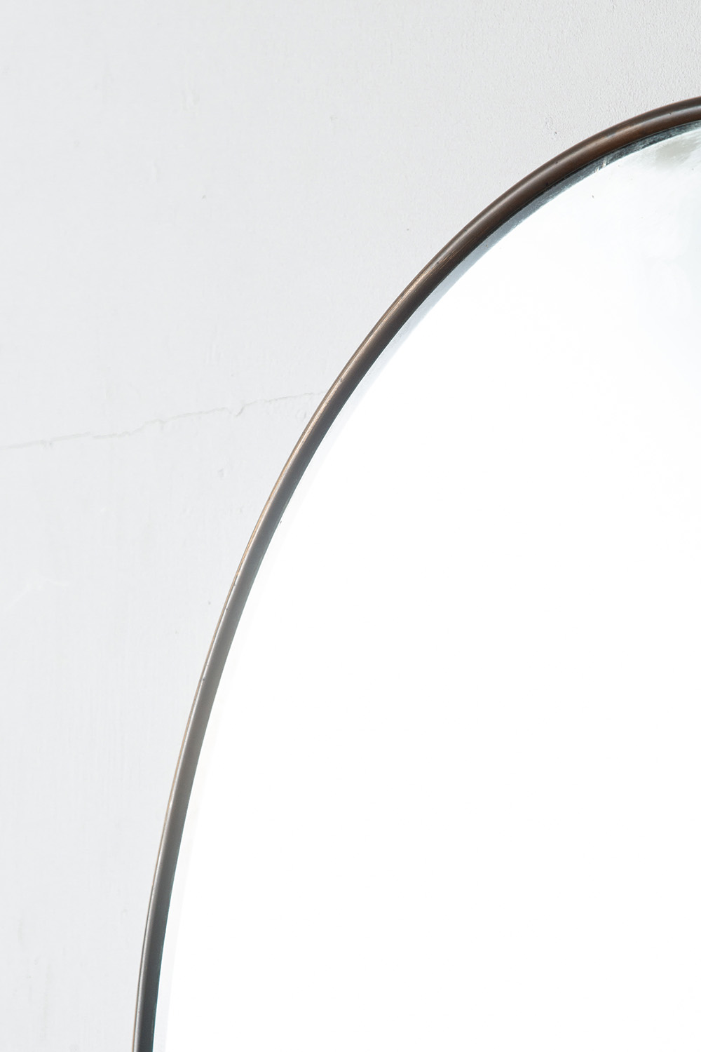 Vintage Mirror in Glass and Brass