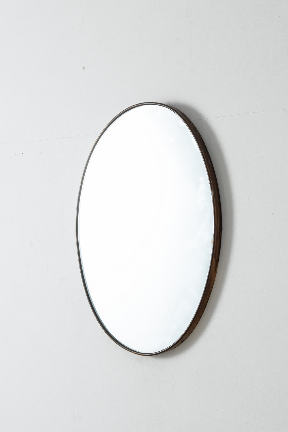 Vintage Mirror in Glass and Brass