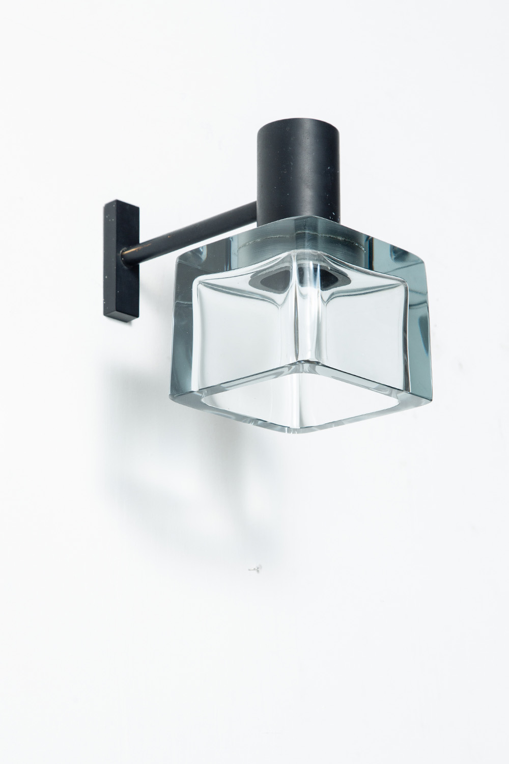 Wall Lamp by Flavio Poli in Glass and Steel
