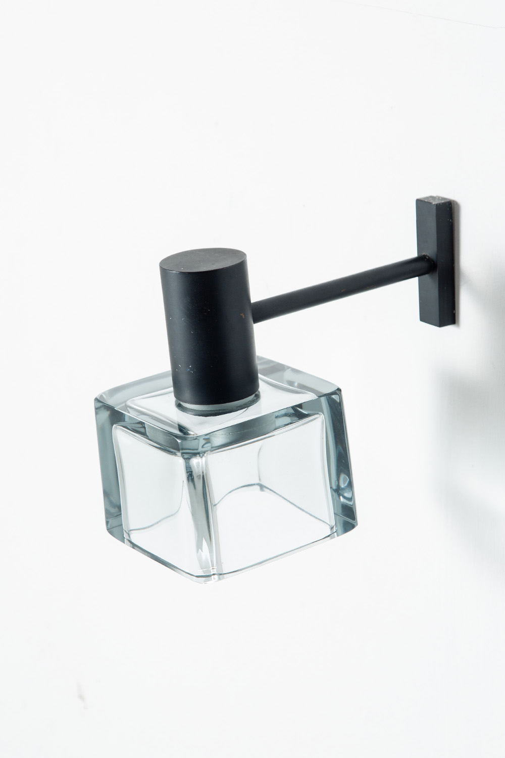 Wall Lamp by Flavio Poli in Glass and Steel
