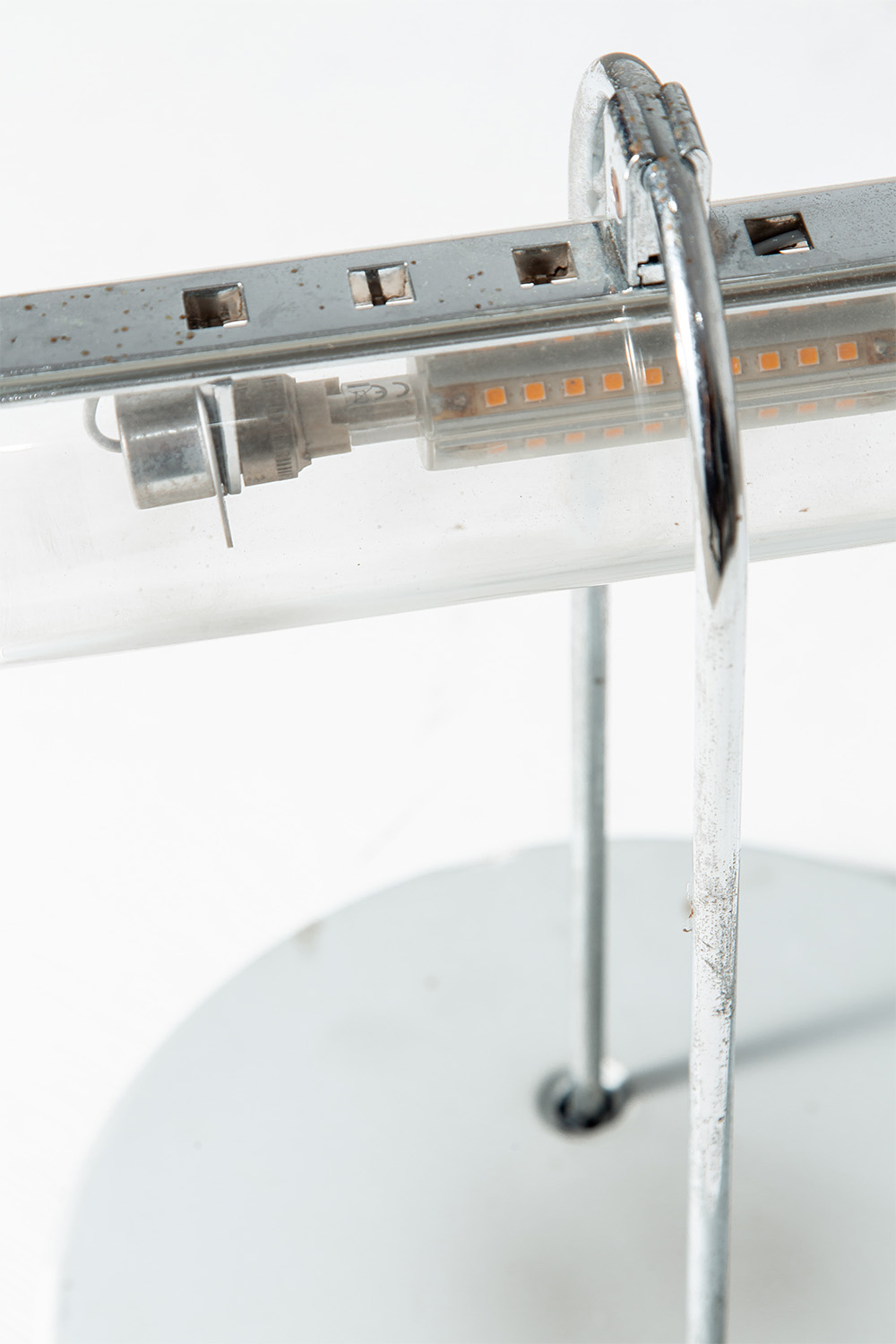 ‘Acheo’ Ceiling or Wall Lamp by Gianfranco Frattini for Artemide in Glass and Chrome