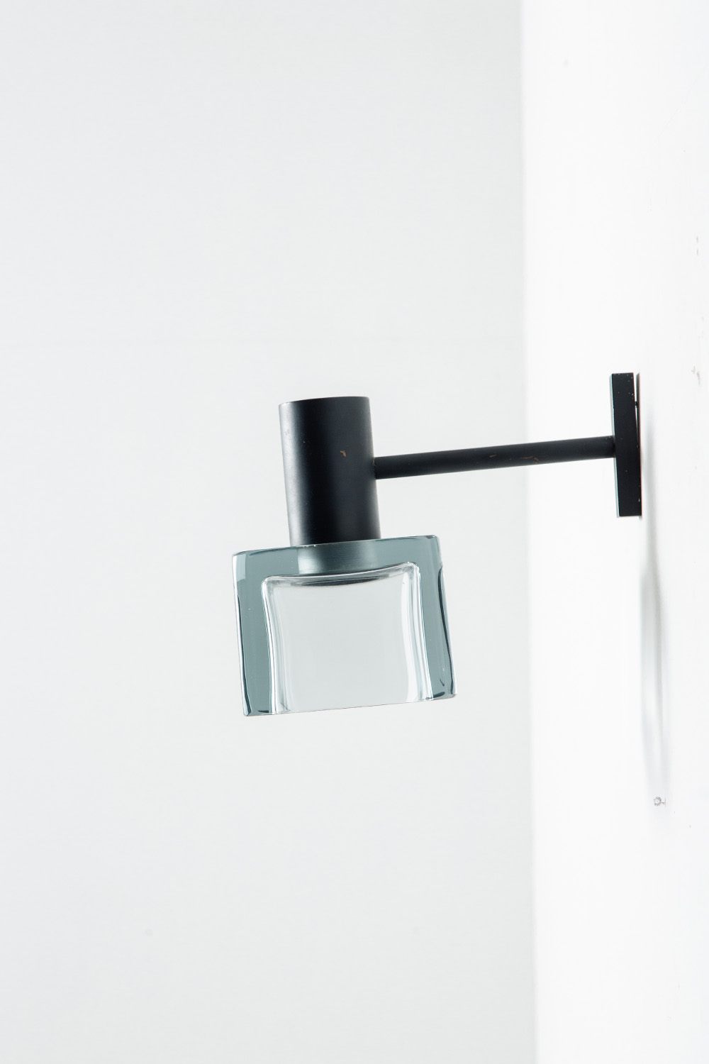 Wall Lamp by Flavio Poli in Glass and Steel
