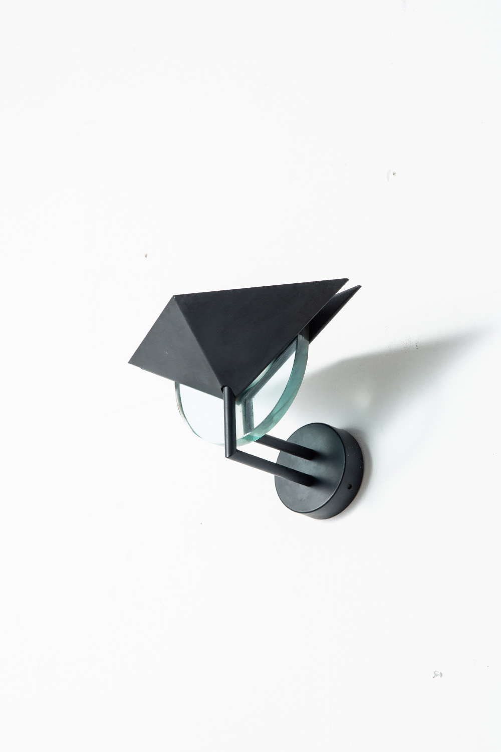 Wall Lamp in Glass and Steel